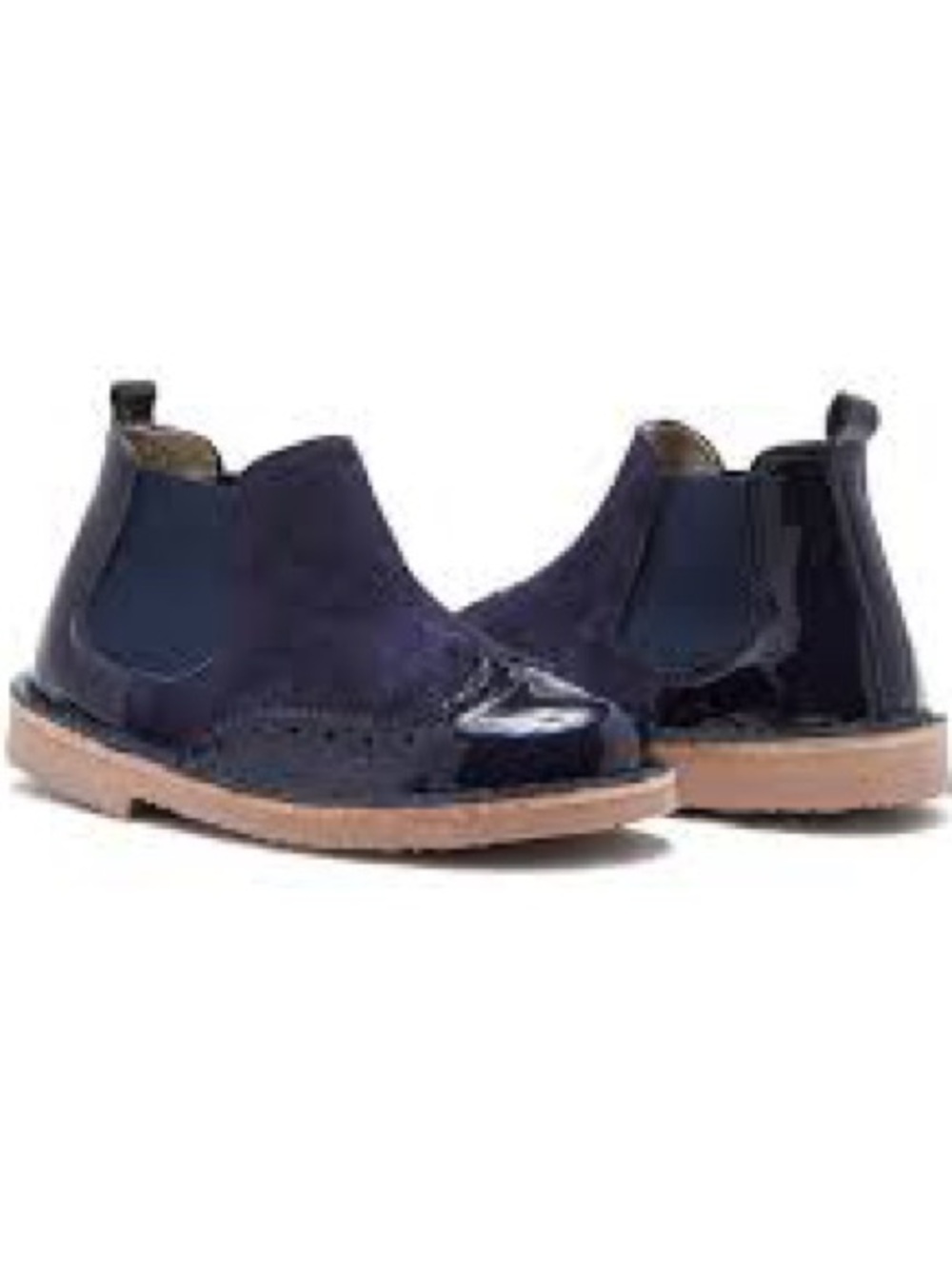 ELEPHANTITO ~ BOOTIE | NAVY PATENT LEATHER ~ Size 4